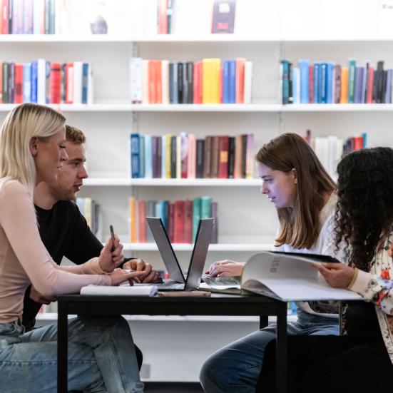 Studiegruppe i bibliotek, Kilde: Christopher Egeberg (Flip), Ophavsret: Centralbibliotekerne