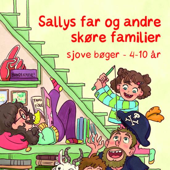 Billede af en far og tre børn 