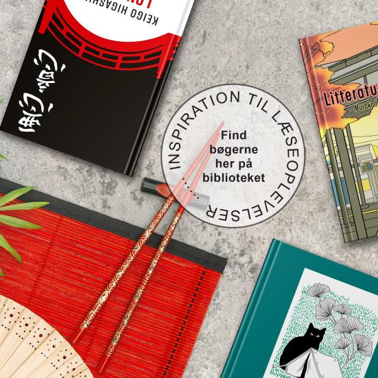 Billede af bøger med japanske forfattere