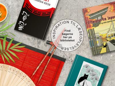 Billede af bøger med japanske forfattere