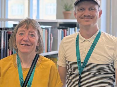 Erna og Mathias fra Vejgaard Bibliotek